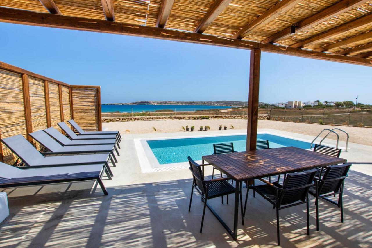 Cato Agro 5, Seafront Villa With Private Pool Afiartis Esterno foto